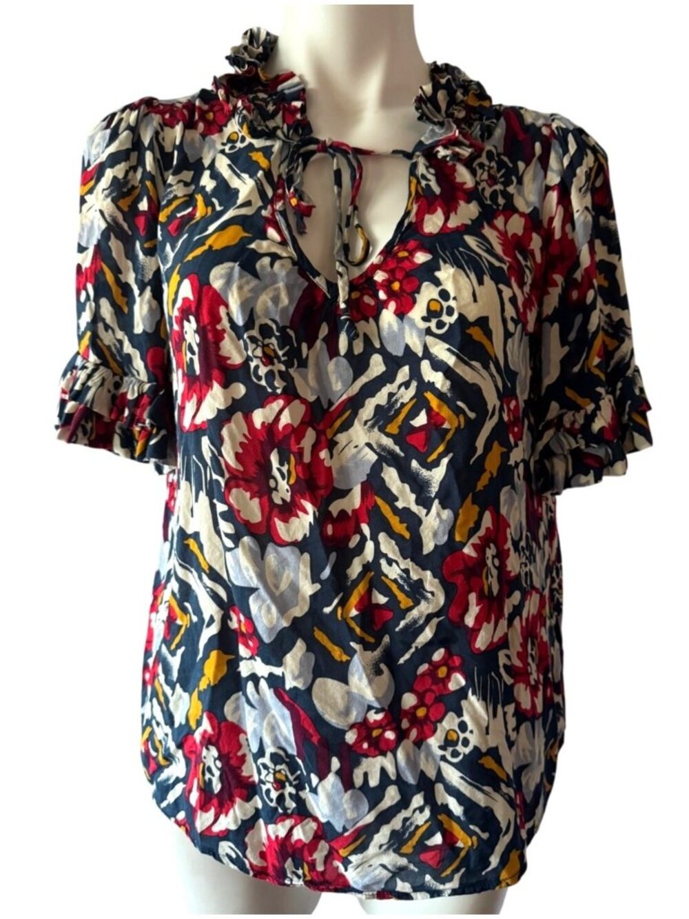 Odille Anthropologie Ruffle Blouse - 6